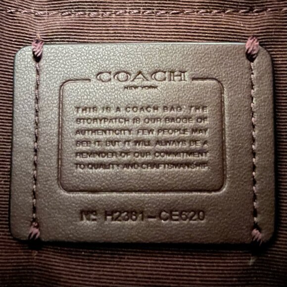 Coach Payton Hobo Handbag In Signature Coated Canvas Brown/Black - Picture 9 of 12